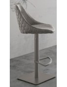 BILBAO Counter Stool | Fabric Hazel Velvet, Frame Type Earth