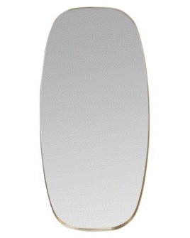 NIBBLES L Mirror | Brushed Brass