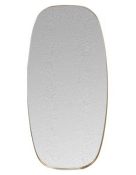 NIBBLES L Mirror | Brushed Brass