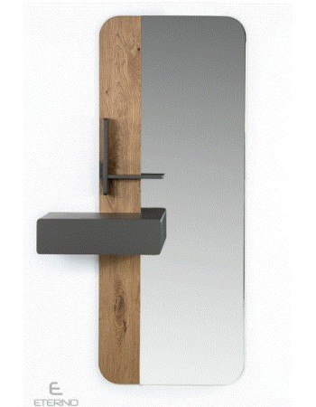 SMOOTH Mirror with drawer 95x40x175cm