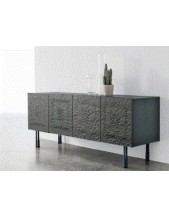 ARTEMIDE  Sideboard | Volcano Brushed LAM / Smoky Glass