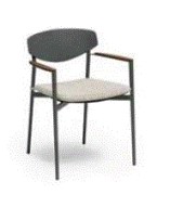 ORIGAMI Armchair | Aluminium with teak, Fabric Cat.A