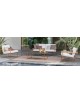 PIPE Sofa Set | Aluminium terracotta,teak,grey rope