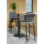 JOENFA - NUDOS BAR SET ANTHRACITE WITH SILVER CUSHIONS
