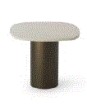ARMAN Side Table | Bronze/Terrazzo Perla 54x46cm