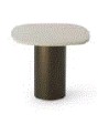 ARMAN Side Table | Bronze/Terrazzo Perla 54x46cm