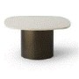 ARMAN Side Table | Bronze/Terrazzo Perla 70x40cm