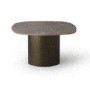 ARMAN Side Table|  Bronze/Marble Nut 70x70cm