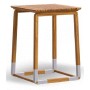 CYCLE Service Table | Square Teak & Steel 304