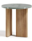 MATERIA Service Table |  Teak/ Lavic stone top