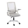 ZENITH Office Chair | Polypropylene white,Mesh light grey