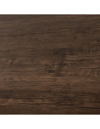 GOOSE Dining Table 120x80x75Hcm | Walnut mdf with black metal legs