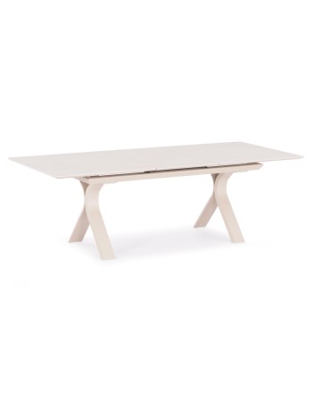 ANDROMEDA  Dining Table Set with 6 Ethereal chairs | Ecru