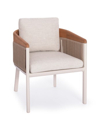 ANDROMEDA  Dining Table Set with 6 Ethereal chairs | Ecru