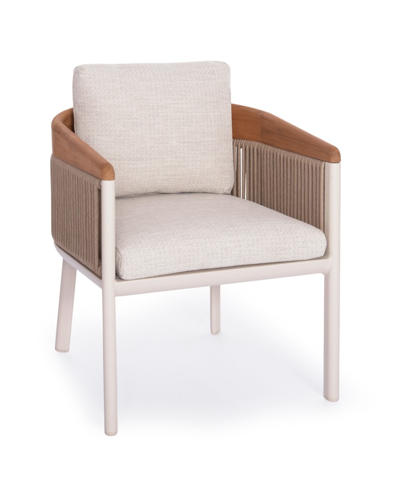 ANDROMEDA  Dining Table Set with 6 Ethereal chairs | Ecru