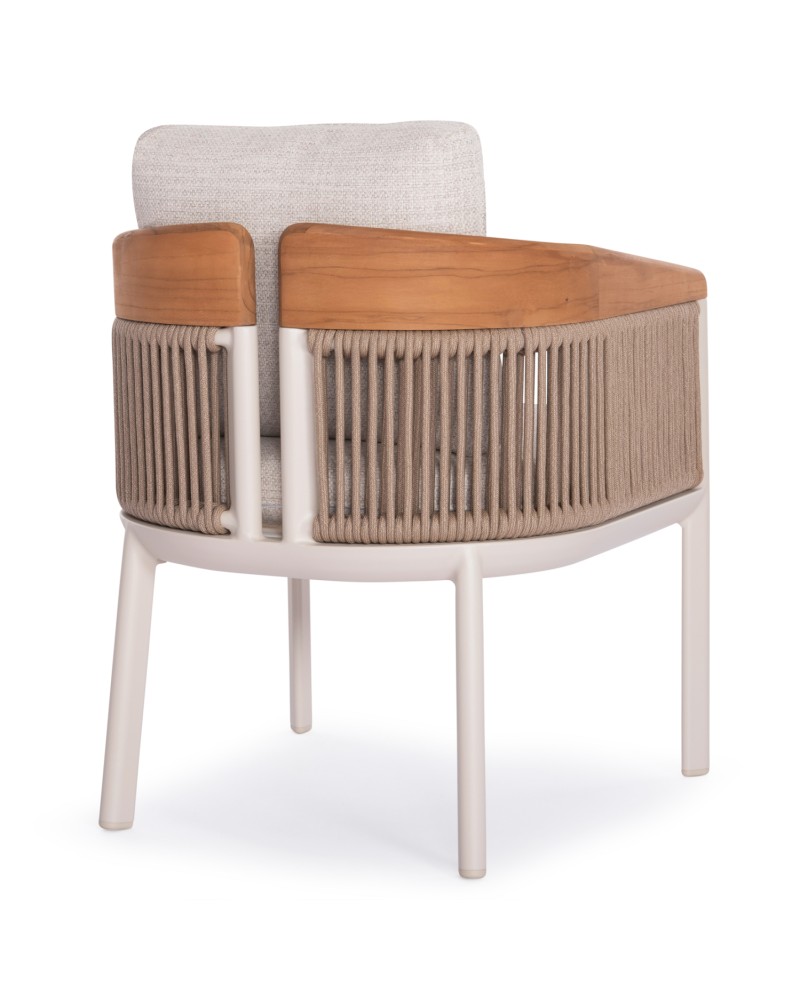 ANDROMEDA  Dining Table Set with 6 Ethereal chairs | Ecru