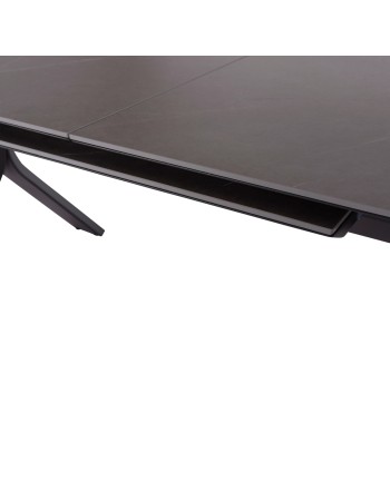 ANDROMEDA (L) Dining Table 240/300x100x75cm | Grey Aluminium with sinterered stone top