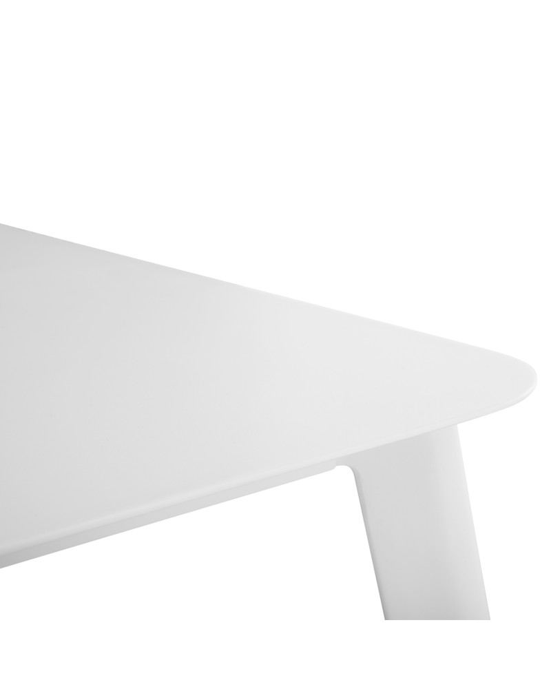 ORION Sofa Set | White Aluminium with beige cushions