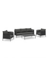 POLARIS Sofa Set | Grey Aluminium with Rope