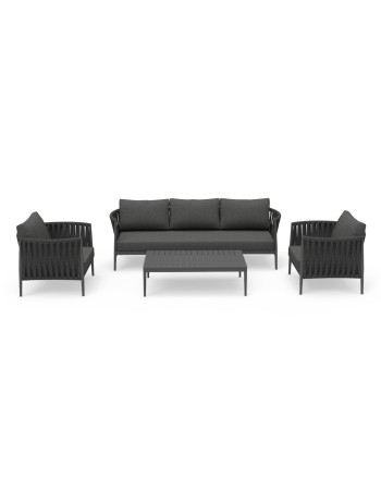 POLARIS Sofa Set | Grey Aluminium with Rope