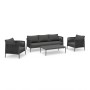 POLARIS Sofa Set | Grey Aluminium with Rope