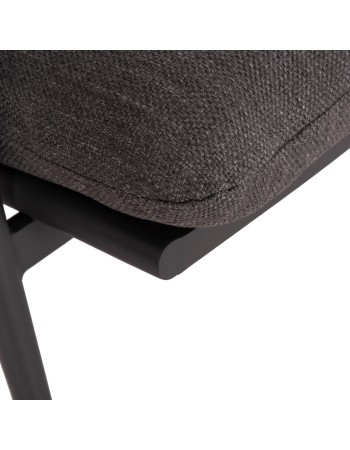 ZODIAC Armchair | Dark Grey Aluminium withTeak Wood