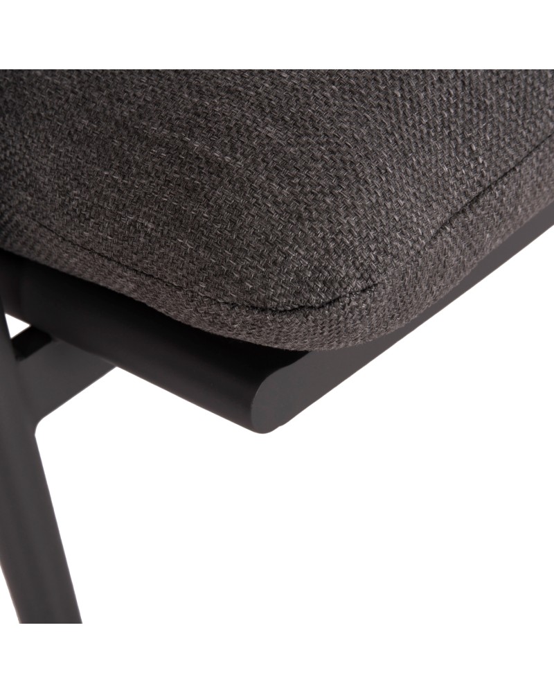ZODIAC Armchair | Dark Grey Aluminium withTeak Wood