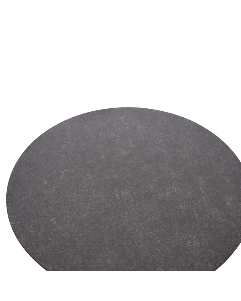 ZODIAC Coffee Table 60x28cm | Grey Aluminium with Glass Top