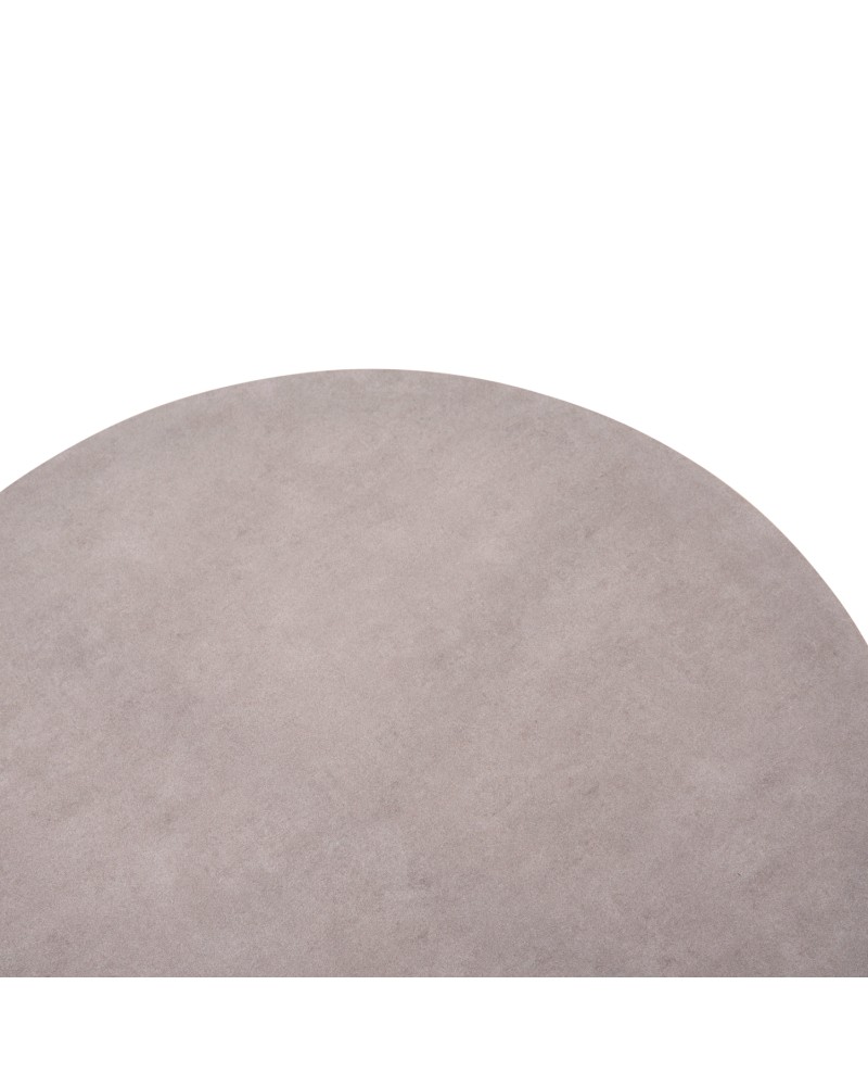 ZODIAC Coffee Table 60x28cm | Cream Aluminium with Glass Top