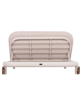 EUTOPIA Sunbed Double | ALUMINIUM CREAM -BEIGE OLEFIN PILLOW