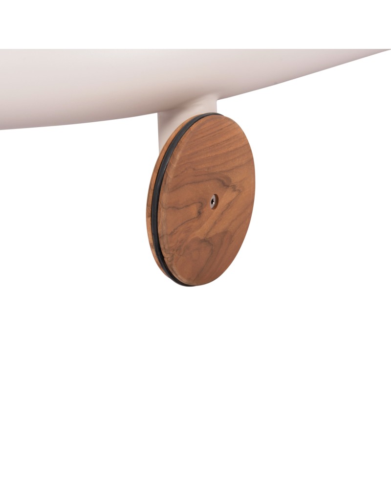 EUTOPIA Sunbed Double | ALUMINIUM CREAM -BEIGE OLEFIN PILLOW
