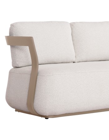 PACIFIC Sofa Set | Shampagne Aluminium with Cream fabric