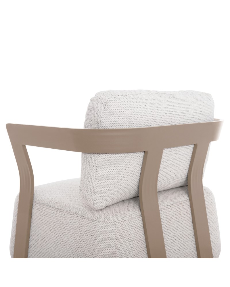 PACIFIC Sofa Set | Shampagne Aluminium with Cream fabric