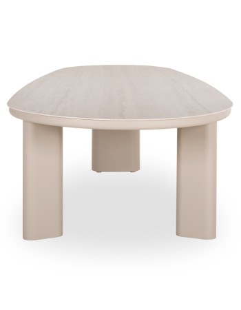 OSIRIS Dining Table | Beige Aluminum frame,beige/grey sintered stone