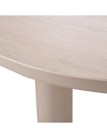 OSIRIS Dining Table | Beige Aluminum frame,beige/grey sintered stone