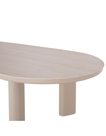 OSIRIS Dining Table | Beige Aluminum frame,beige/grey sintered stone