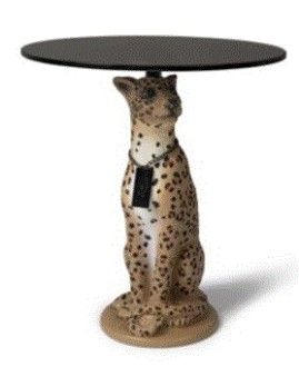 PROUDLY CROWNED PANTHER SPOTTED Side Table