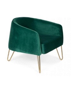 QUEENALICIOUS Lounge Chair | Royal Green