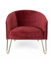 QUEENALICIOUS Lounge Chair| Dark Red