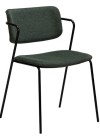 ZED Chair | Dark Green, Black legs