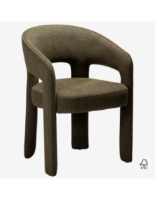 SPLENDOR Armchair | Dark Olive boucle fabric