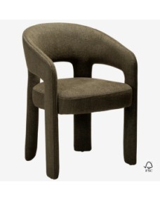 SPLENDOR Armchair | Dark Olive boucle fabric