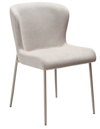 GLAM Chair |  Cashmere Boucle, Cashmere legs