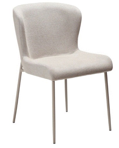 GLAM Chair |  Cashmere Boucle, Cashmere legs
