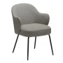 BAE Armchair | Pebble Earth Boucle, Black legs