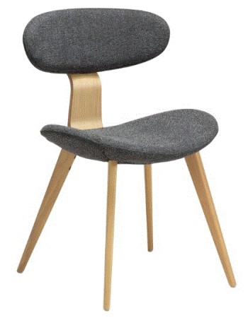 BUCKLE Chair | Pebble Grey Boucle, White Washed Oak legs