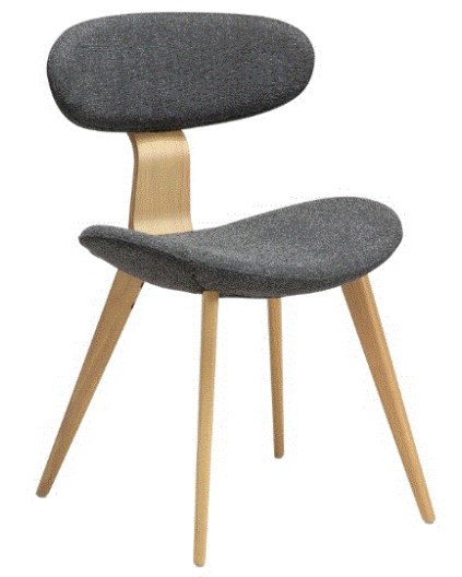 BUCKLE Chair | Pebble Grey Boucle, White Washed Oak legs