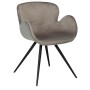 GAIA Armchair | Velvet Grey, Black legs