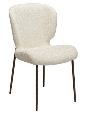 GLORY Chair | Bone White Bone, Ant. Brass legs
