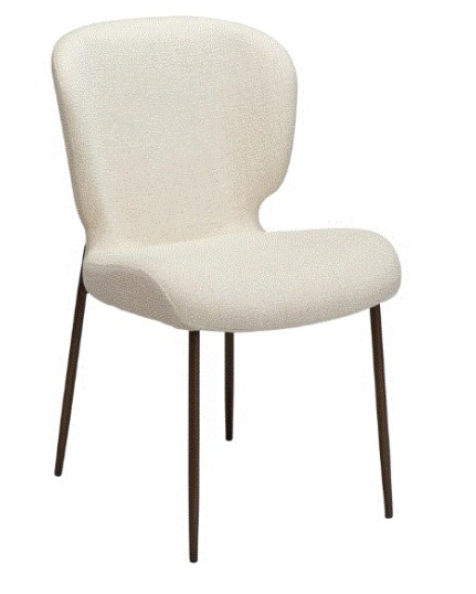 GLORY Chair | Bone White Bone, Ant. Brass legs